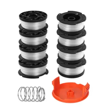 Replacement Spool Compatible With Black And Decker Af-100 Weed Eater Spools  Refills Line Autofeed 30ft 0.065 Gh600 Gh900 With Rc-100-p Spool Cap