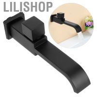 Lilishop ก๊อกน้ําแบบติดผนังสีด ํา 1 / 2สวยงามและประณีต