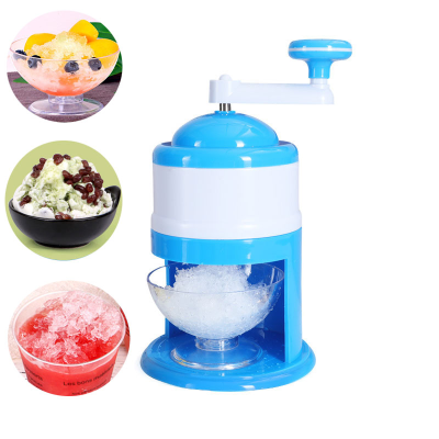 Ice Crusher แบบพกพาเครื่องโกนหนวดน้ำแข็ง Shredding Snow Cone Maker เครื่องปั่น Hand-Cranking Ice Slush Maker Ice Cream เครื่องมือ