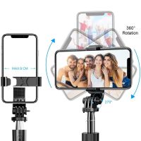 L02 Selfie Stick Foldable Mini Tripod Photo Live with Fill Light Wireless Bluetooth Remote Shutter For IOS Android Smartphones