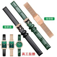 ⌚❧✱ Suitable for LOLA ROSE watch womens leather watch with womens steel strap strap original accessories black green 10mm