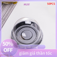 ?【HOT SALE】MUXI กล่องใส่เค้กขนมหวานขนาดเล็ก50ชิ้นกล่องใส่ขนมอบคัพเค้กใสอุปกรณ์จัดงานแต่งงานของขวัญคริสต์มาส