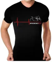 Tshirt For S 1000 Rr Motorcycle Heart Beat T Shirt S1000Rr Hot Blackcustom Tee Shirts