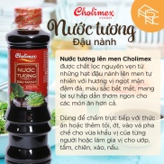 COMBO 4 CHAI NƯỚC TƯƠNG ĐẬU NÀNH CHOLIMEX LÊN MEN TỰ NHIÊN THANH VỊ ĐẬM