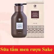 Sữa tắm trắng da men Rượu SAKE Chính Hãng dưỡng trắng, làm mịn, nhả nắng