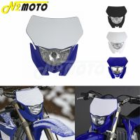 [LWF HOT]☁♞ Motocross Headlight White H4 12V 35W Dual Sport Kit For Yamaha WRF250/400/426/450 YZ TTR WR XT MX Enduro Dirt Bike Head Light