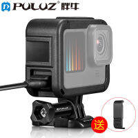 PULUZ เหมาะสำหรับ GoPro HERO12/11/10กรงกระต่ายกรอบกันกระแทกแบบชาร์จไฟได้เคสห่อหุ้ม