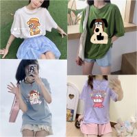 SDOTB037 มี10 สี เสื้อยืดอนิเมะน่ารักๆ แฟชั่นเกาหลีฤดูร้อนผู้หญิง ? free size? สกรีนลายการ์ตูน  คอกลมแขนสั้น ส่งไว COD