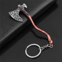 Punk Fashion Jewelry Of War 4 Kratos Axe Keychains Exquisite Carved Pendant key Souvenir