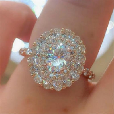 100 Real 18K Rose Gold Ring Origin Natural 3 Carats Rose Quartz Gemstone Wedding Jewelry Luxury Invisible Setting Oval Ring Box