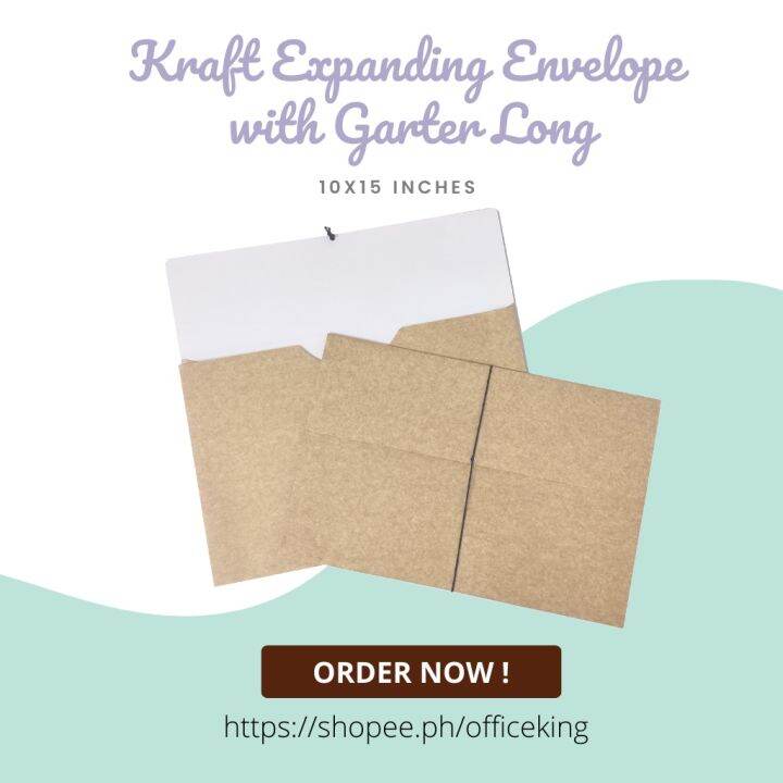 Expanding Kraft Envelope long with Garter Lazada PH