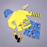 Đồ Bơi Bé Trai Tay Dài Quần Ngắn Minion