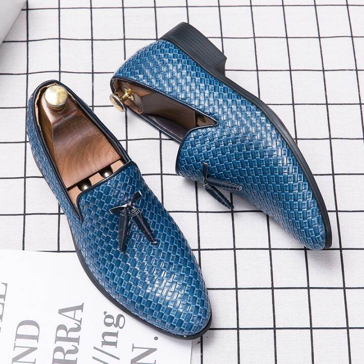 ผู้ชายพู่-loafers-แฟชั่นผู้ชายรองเท้า-slip-on-mens-shoes