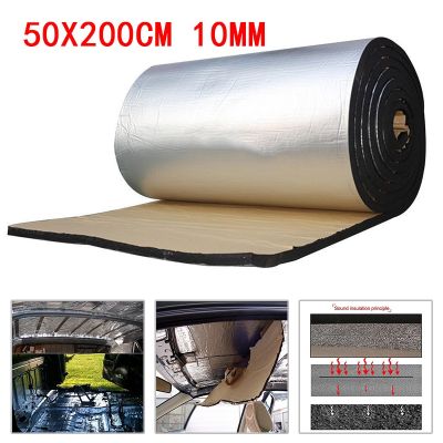 50x200mm 5/10/mm for Car Acoustic thermal Sound Deadener Mat Noise Soundproofing Bonnet Insulation Deadening for Hood for Wall