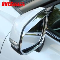 ABS Car Accessories Rearview Mirror Rain Eyebrow Shield Trim Cover Decorative Frame For Toyota Highlander Kluger XU70 2021 2022