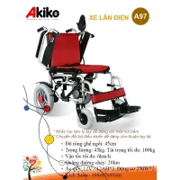 Xe lăn điện cao cấp AKIKO A97 thương hiệu của Nhật Bản