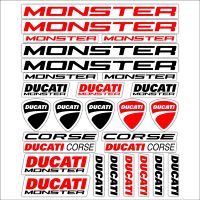 Motorcycle Ducati Monster Sticker Decal Tank Helmet Logo For Ducati Monster 959 821 695 s4r 797 796 600 1200 696 1200s s2r