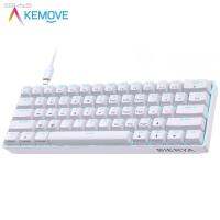 แฟชั่น♈Rhe20 KEMOVE-Wired Teclado Gamer Mecânico Azul Escimento Gamers Switch Acessórios Para Jogos Dk61SE