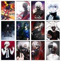 แอนิเมชั่นญี่ปุ่น Tokyo Ghoul โปสเตอร์: ภาพวาดผ้าใบและการ์ตูน Tokyo Ghoul HD พิมพ์ภาพผนังศิลปะ,ตกแต่งบ้านที่สมบูรณ์แบบสำหรับคนรักอะนิเมะ1007