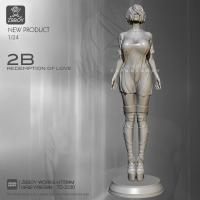 1/24 Resin Figure Kits Beauty 2B Model Self-assembled TD-2230