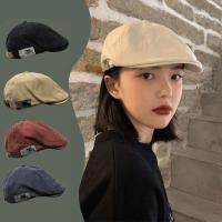 【Hot Sale】 [Painter Hat] Prog ressive Hat Womens Kong Street Beret Wearing Backwards