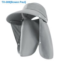 ▽ Cover the face mask fisherman fishing hat sun hat male remove one outdoor uv protection quick-drying hat female