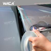 สีโปร่งใส (4T0), WACA (กว้าง 7cm X ยาว 3M)กันรอยขีดขวน เทปใสนาโน กันกระแทก กันชน กันรอยสเกิร์ต กันกระแทกขอบประตู ชายบันได กันรอยฝาท้าย กันรอยรอบคัน กันรอยหน้ารถ กันรอยประตู 1ชิ้น ^FSA