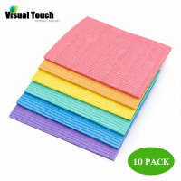 Dishcloth Cellulose Sponge Cloths - Bulk 510 Pack Of Eco-Friendly No Odor Reusable Cleaning Duster For Kitchen