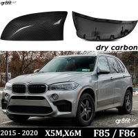 แห้งคาร์บอนไฟเบอร์กระจกครอบคลุม1คู่สำหรับ BMW 2014 - 2018 X3 F25 LCI X4 F26 X5 X6M X5M F85 2015 - 2019 X6 F16