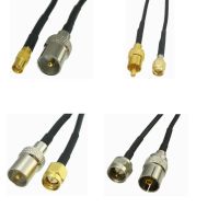 RG174 Cable IEC PAL DVB-T to MCX / RCA / SMA / F TV Male Plug Female Jack RF Jumper pigtail 8inch