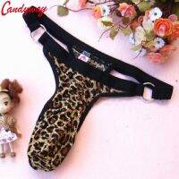 【YF】✗◈  Men panty leopard round hole Design for role lover Briefs lingerie bodysuit g-string Underpant Adult fun sex Game