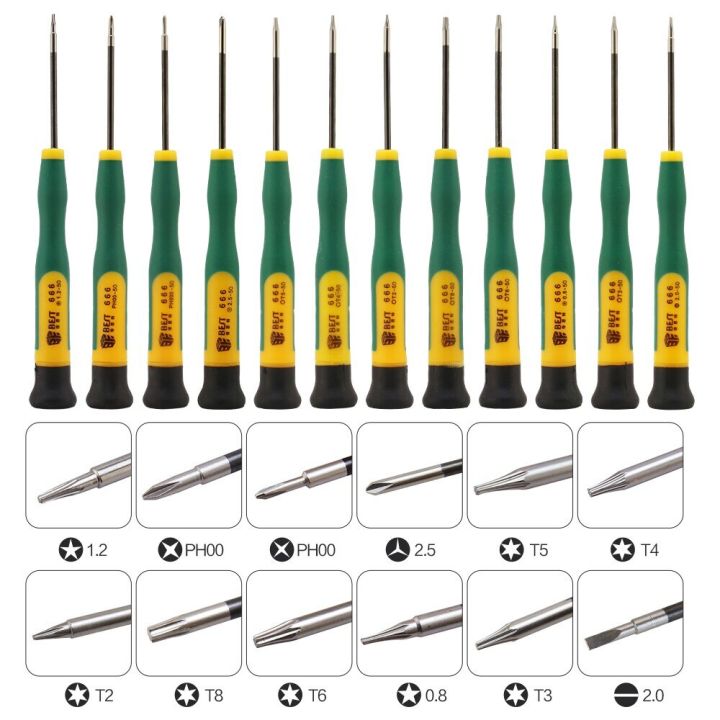 คอมพิวเตอร์มืออาชีพชุดไขควงแม่นยำอเนกประสงค์12-in1ที่สุด666