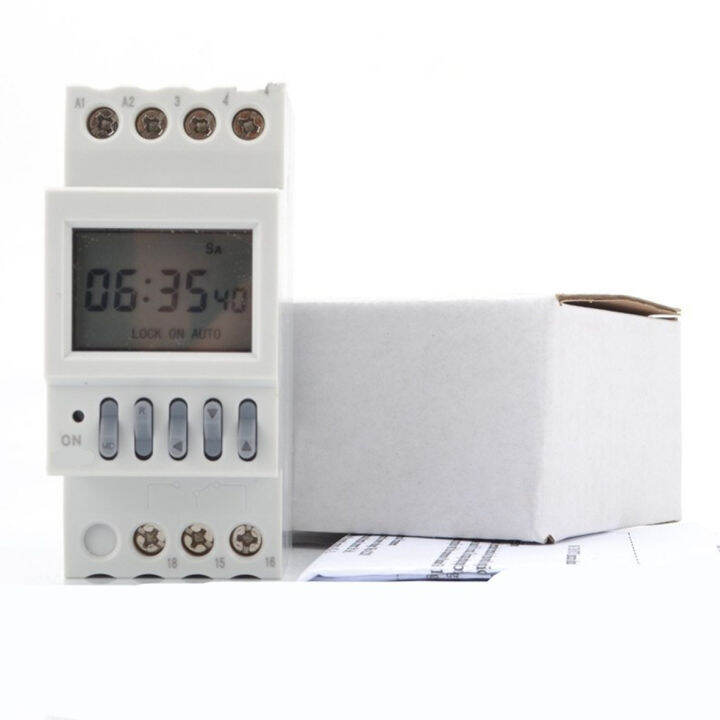 NKG-4 220V Din Rail Electronic Timer Switch School Bell Timer ...