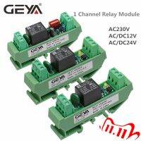 【☑Fast Delivery☑】 yan992558181588 Geya รีเลย์โมดูล Dc 24V 12V 230vac ติดตั้งรางดินโมดูลเครื่องจับเวลาควบคุมรีเลย์ Gsm แบบ1ช่อง