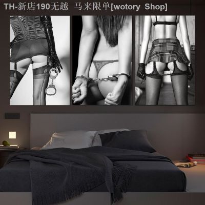 【CW】◘✶∋  Woman In Thong And Handcuffs Lesbian Poster Print Painting Wall Canvas Room