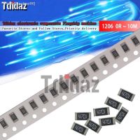 ۩△ 100Pcs 1206 SMD resistor 0R 10M 1/2W 0 1 10 100 150 220 330 ohm 1K 2.2K 10K 100K 0R 1R 10R 100R 150R 220R 330R