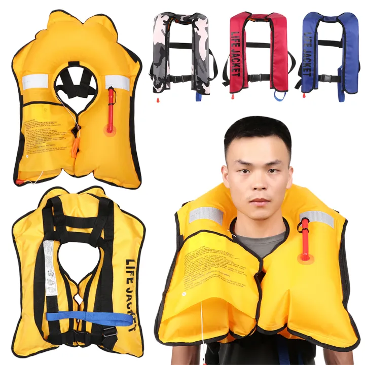 soumns Sports Portable Inflatable Life Vest Float Pool Safe Adjustable