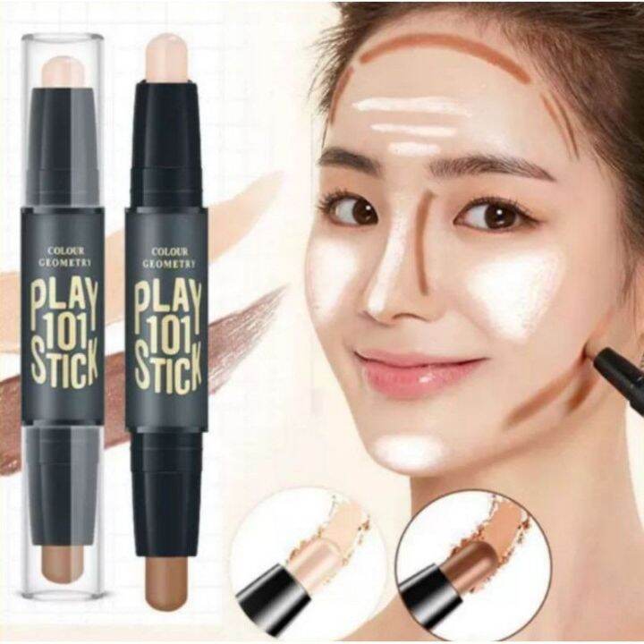 Lameila Highlight Contour Krim Face Eye Foundation Concealer Highlight