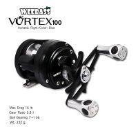 อุปกรณ์ตกปลา WEEBASS รอก - รุ่น VORTEX 100 (หมุนขวา) รอกตกปลา รอกเบททรงกลม