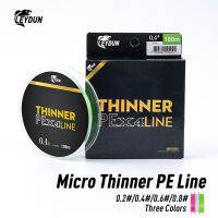 LEYDUN Micro THINNER สายตกปลา 100m 150m MT8 4 Strands Braided PE Japan Monofilament สายตกปลาชุดปลาคาร์พ Fly Fishing Wire