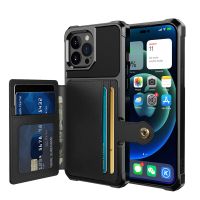 Case for iPhone 14 13 12 11 Pro Max Wallet Card Holder Magnetic Car Mount Shock-Resistant Soft TPU PU Leather Double Layer Cover