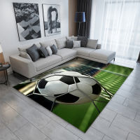 Football Car And Rugs For Bedroom Living Room Kids 3D Soccer Printing Pattern Rug Large For Children Play Foam Mat Home Decor