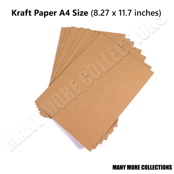 Kraft Paper A4 Size 150gsm 50 sheets/pack Lazada PH