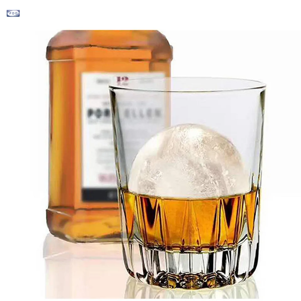 4-Hole Ice Ball Maker, Whiskey DIY Round Ice Ball Mold for Whiskey And  Cocktails, Keeps Drinks Chilled (Large) 