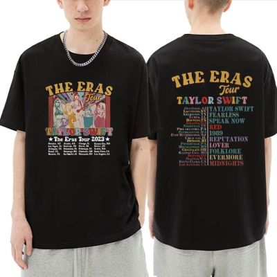 Taylor The Eras Tour 2023 World Tour T-shirt Tops Summer Women Men Casual Loose T Shirts Man Fashion Hip Hop Oversized Tshirt