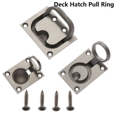 Stainless Steel Cabinet Cupboard Door Recessed Flush Pull Handles Marine  Deck Hatch Pull Ring Durable Hardware Kitchen