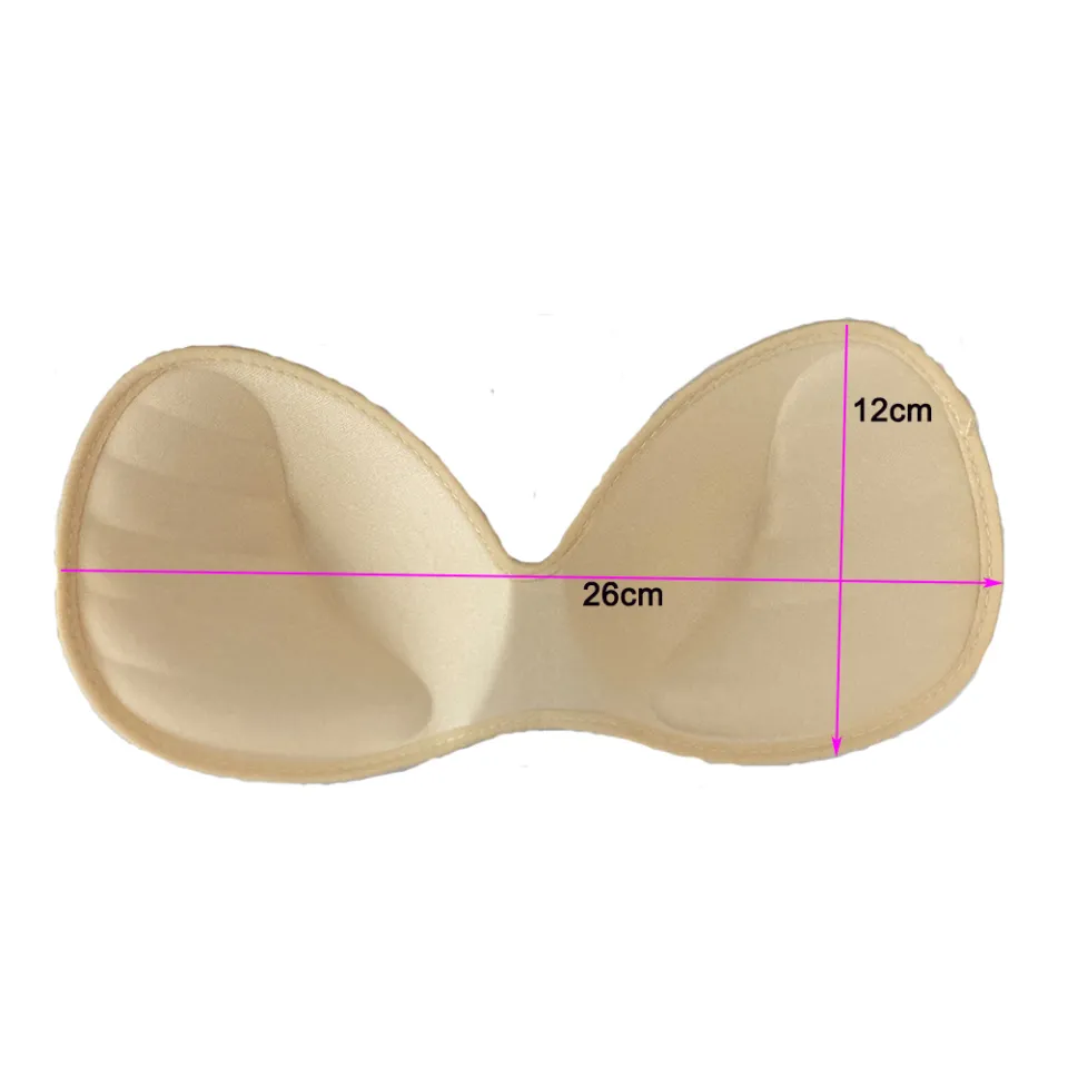 1.8cm Mid-thickness Sewed Design, Breathable One-piece Bra Pads