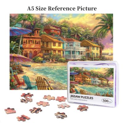 Chuck Pinson Island Time Wooden Jigsaw Puzzle 500 Pieces Educational Toy Painting Art Decor Decompression toys 500pcs