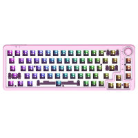 3 Modes 60 Percent NKRO DIY Mechanical Hotswap Keyboard Ergonomic 68 Keys RGB Wireless Gaming Keyboard for 3Pin5Pin Switch