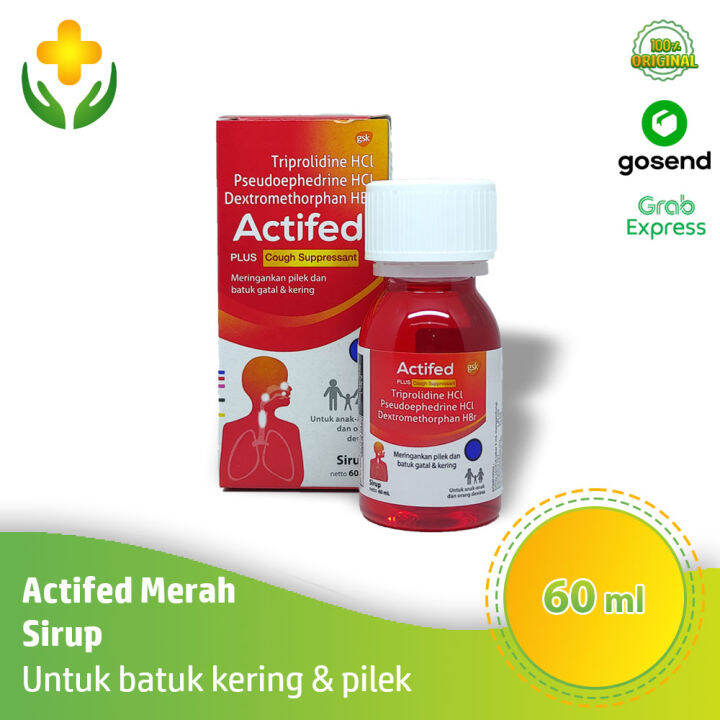 Actifed Merah Plus Cough Supressant Sirup Ml Obat Sirup Batuk Kering Pilek Lazada Indonesia